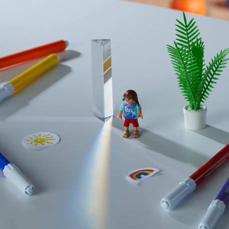 Prisma de vidrio (refracción de la luz)  Física y Experimentos