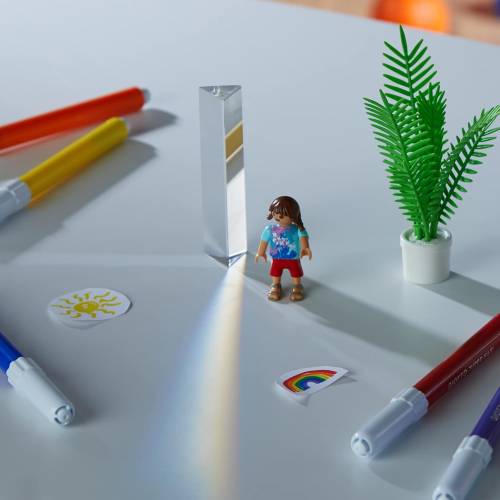 Prisma de vidrio (refracción de la luz)  Física y Experimentos