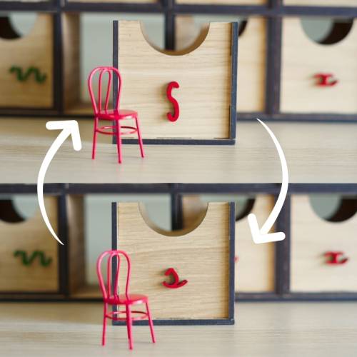 Caja de sonidos Montessori Minúscula + Mayúscula Made in Spain Preescritura