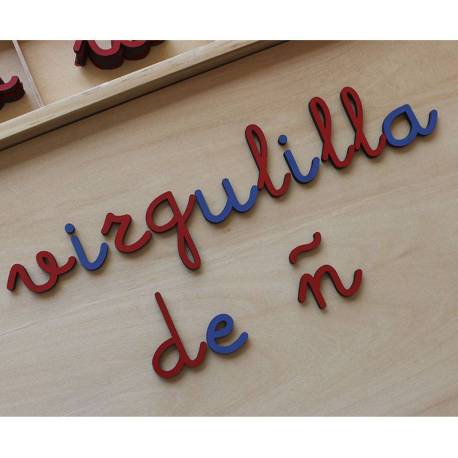 Lettera adesiva mobile collegata con Ñ