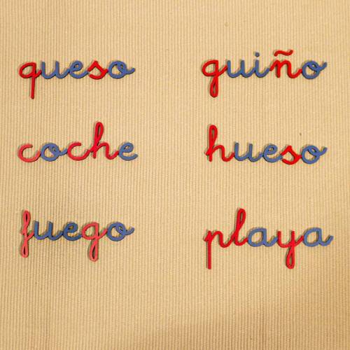 Lettera adesiva mobile collegata con Ñ