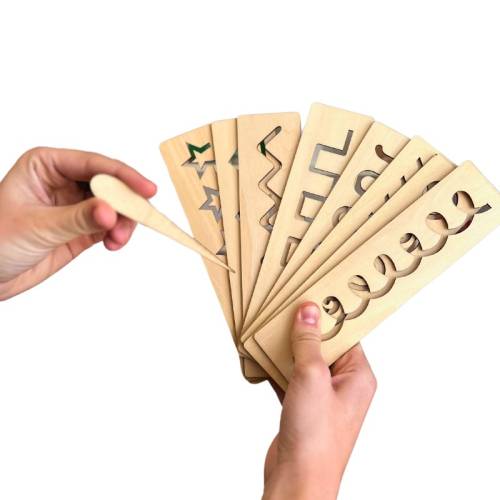 Plantillas de Trazado para Preescritura y grafomotricidad Montessori para todos Preescritura