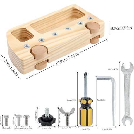 Bus de Tornillos y herramientas Montessori para todos Vida Práctica