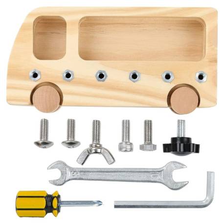 Bus de Tornillos y herramientas Montessori para todos Vida Práctica