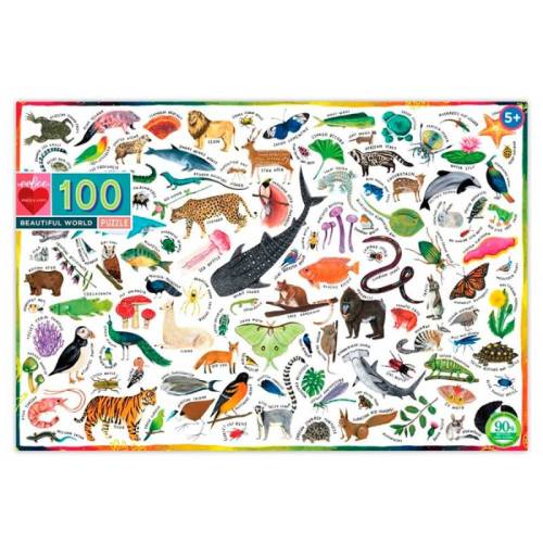 Puzzle del mondo animale (100 pezzi)
