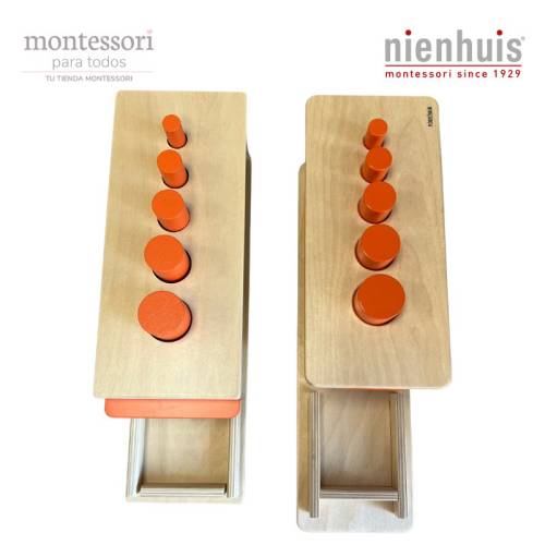 Caja permanencia tobogán Montessori para todos De 1 a 3 años