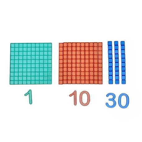 Base 10 para la mesa de luz con números  Base 10