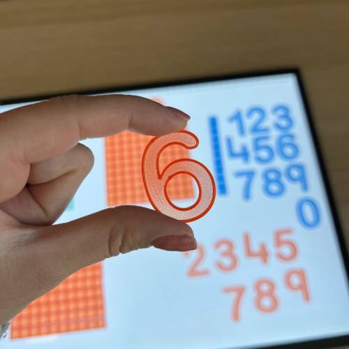 Base 10 per il tavolo leggero con numeri