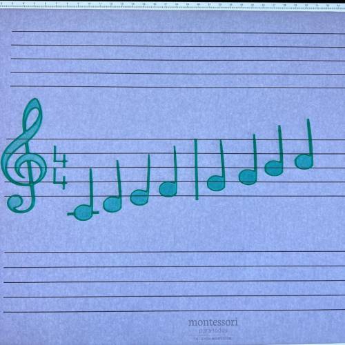 Note musicali traslucide