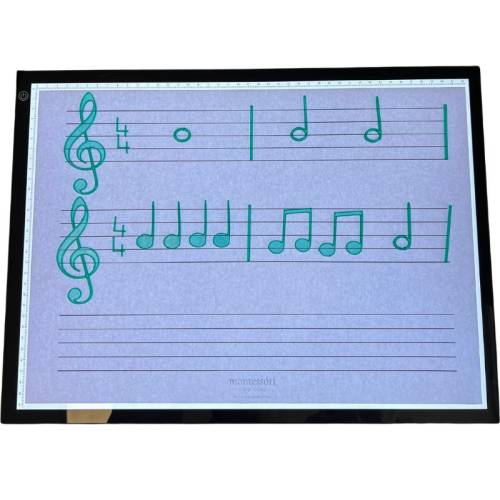 Note musicali traslucide