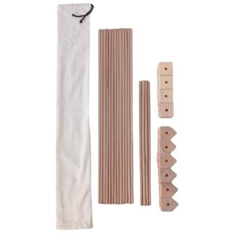 Varillas y cubos de madera para grandes construcciones  Construcciones 2