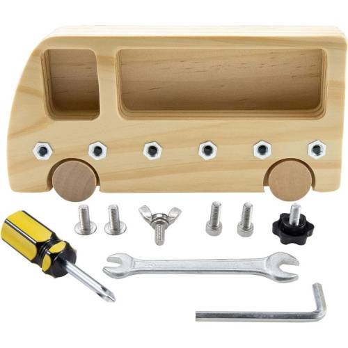 Bus de Tornillos y herramientas Montessori para todos Vida Práctica
