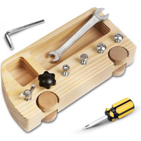 Bus de Tornillos y herramientas Montessori para todos Vida Práctica 2