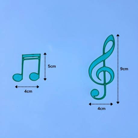 Notas musicales translúcidas Montessori para todos Música