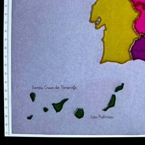 Puzzle Provincias de España para la mesa de luz