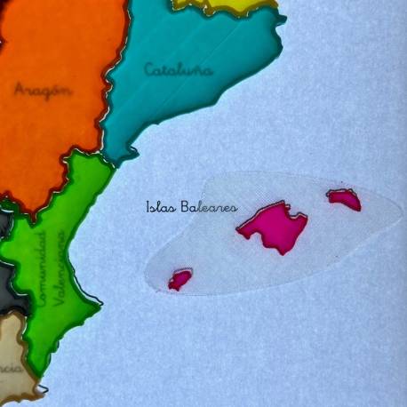 Puzzle CCAA de España para la mesa de luz