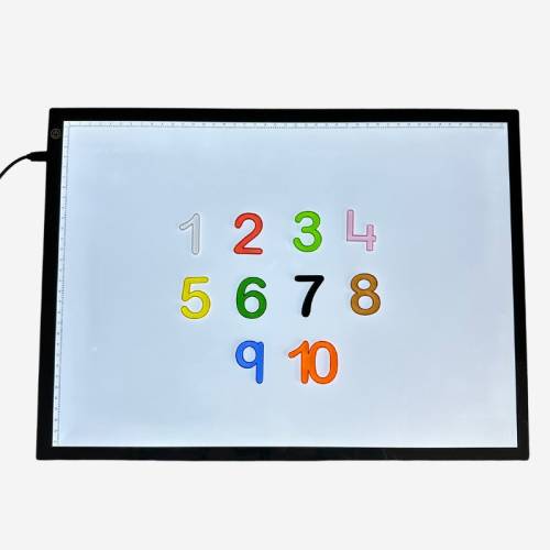 Números cuisinaire translúcidos  Regletas