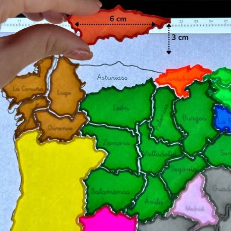 Puzzle Provincias de España para la mesa de luz