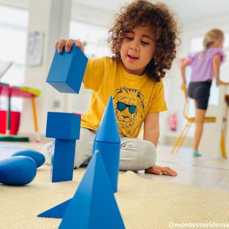 Solidi geometrici blu