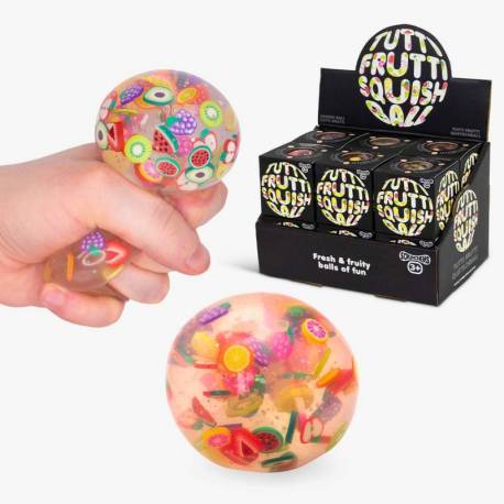 Pelota antiestrés scrunch - Tutti Frutti  Juguetes Sensoriales