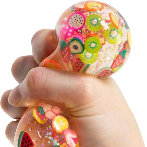 Pelota antiestrés scrunch - Tutti Frutti  Juguetes Sensoriales