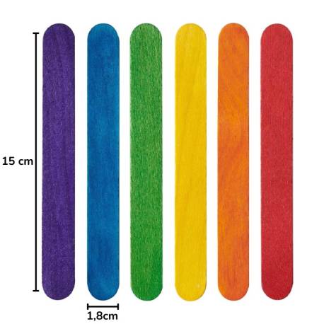 Palos de polo de colores grandes  Método de Cálculo ABN 2