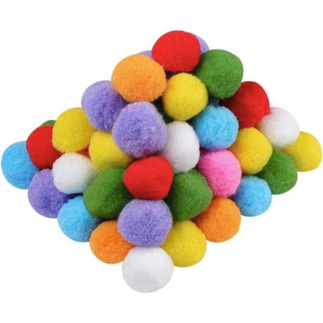 Borsa da 2,5 cm pompons