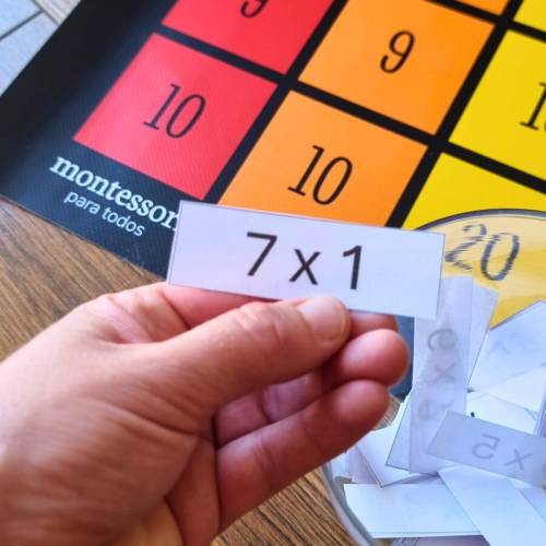 Tablas de multiplicar en lona gigante 100x100cm Made in Spain Multiplicar y Dividir