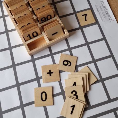 Carte con numeri da 0 a 100