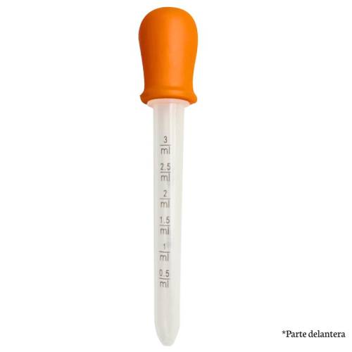 Cuenta gotas en color naranja Montessori para todos Utensilios de cocina