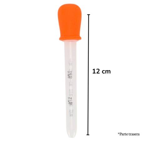 Cuenta gotas en color naranja Montessori para todos Utensilios de cocina 2
