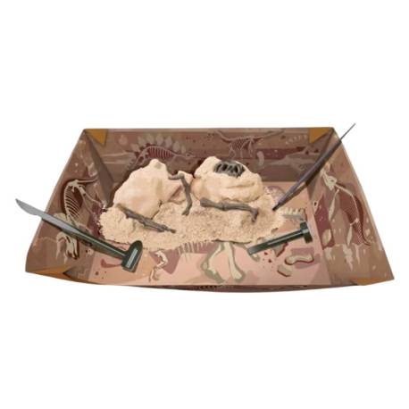 Excavación esqueleto de Tyrannosaurus Rex / Velociraptor 4M Ciencia y medio ambiente