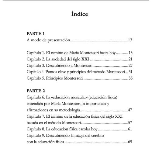 Educación física y motricidad en el Método Montessori  Manuales Montessori