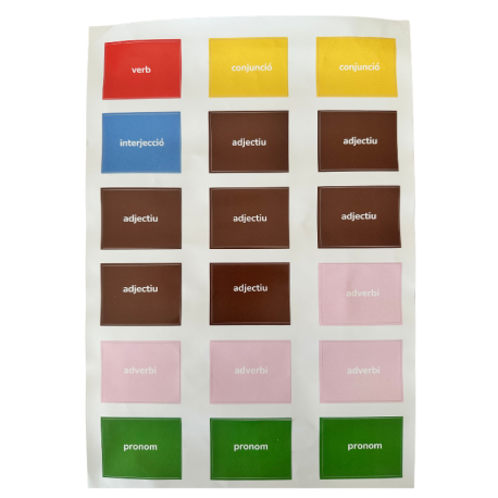 Adhesius per a Caixes Gramaticals Montessori...