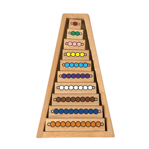 Cunei di perle Montessori da 1 a 10