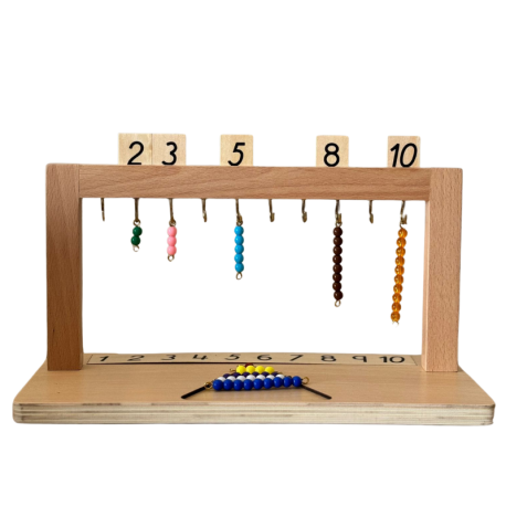 Colgador de perlas 1-10 Montessori para todos Contar del 0 al 100