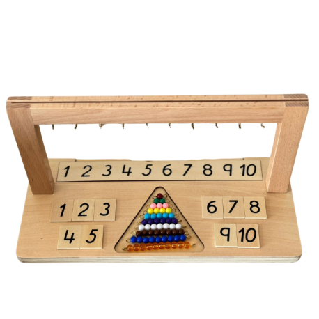 Colgador de perlas 1-10 Montessori para todos Contar del 0 al 100 2