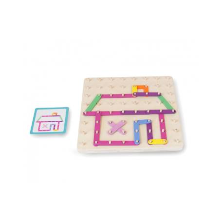 Tablero de clavijas artísticas Andreu Toys Razonamiento lógico