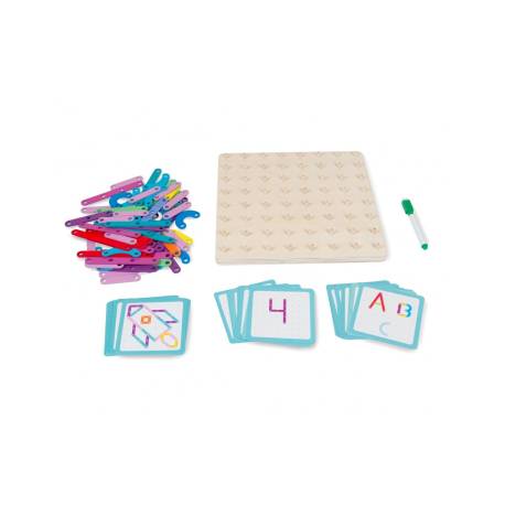 Tablero de clavijas artísticas Andreu Toys Razonamiento lógico 2