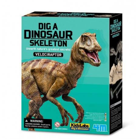 Excavación esqueleto de Tyrannosaurus Rex / Velociraptor 4M Ciencia y medio ambiente
