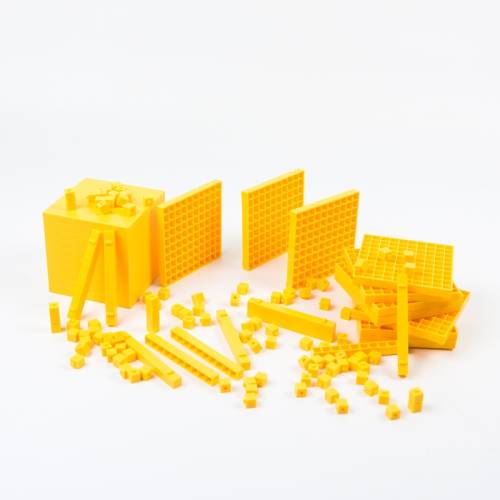 Base 10 amarillo encajable en bolsa