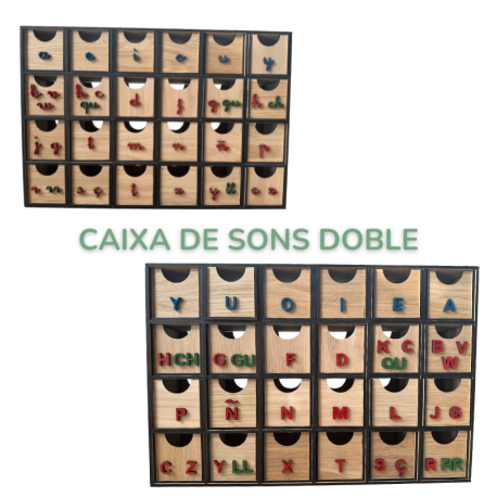 Caixa de sons Montessori Català Made in Spain Preescritura