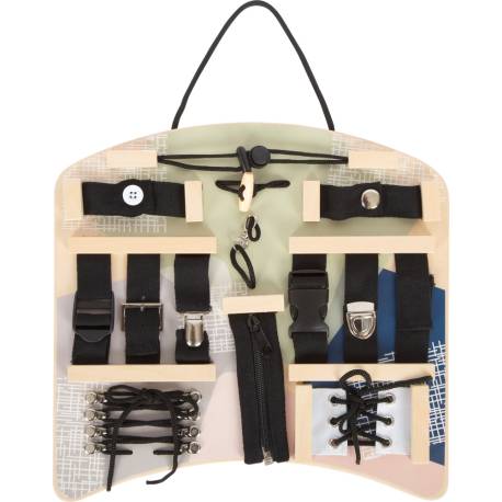 Tablero de motricidad - Tipos de cierre  Juguetes Sensoriales