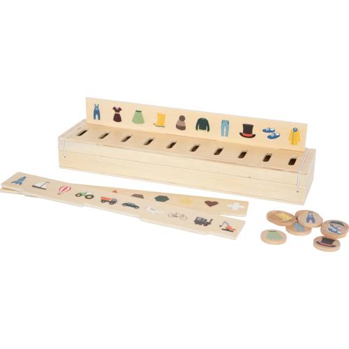 Cajita clasificadora de imágenes descubriendo el mundo