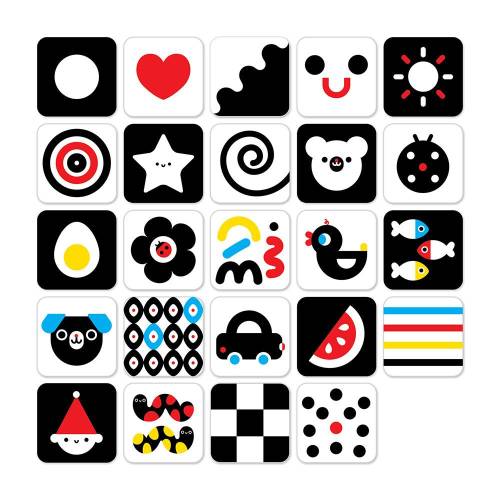 Tarjetas de alto contraste para bebes  Bebés