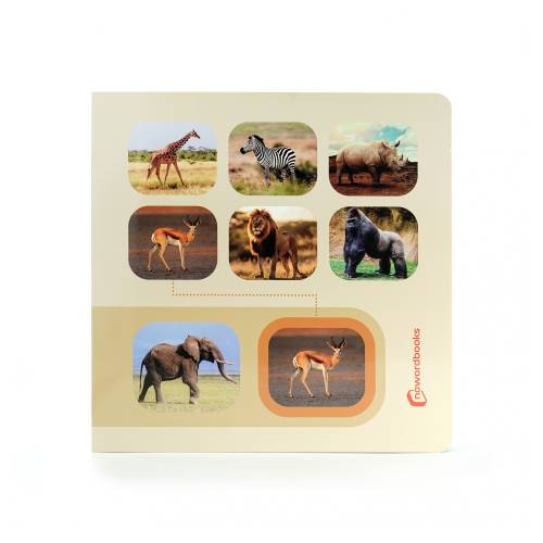 Libro imágenes reales - Busca y encuentra  - Animales Salvajes