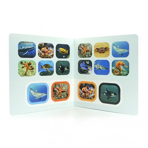 Libro imágenes reales - Busca y encuentra - Animales del Mar