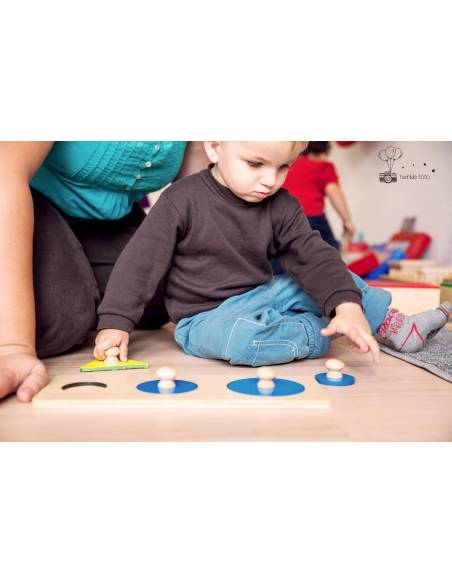 Puzzle tres círculos Montessori para todos De 1 a 3 años