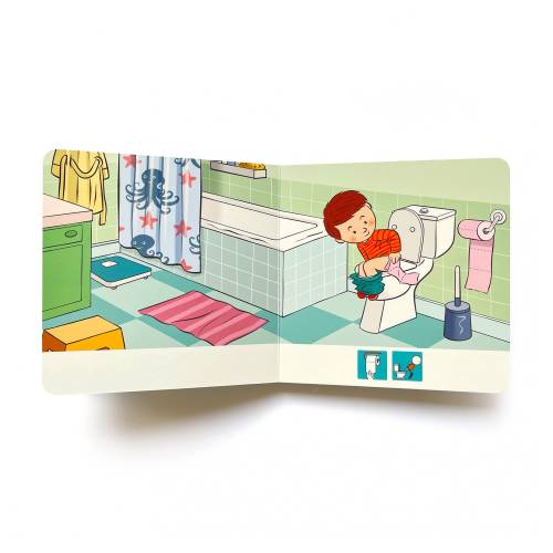 Cuento de imágenes - Vamos al baño Nowordbooks Nowordbooks