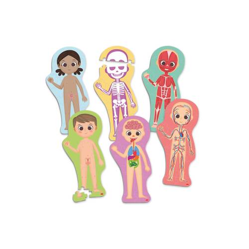 Maxi-puzle educativo del cuerpo humano para niños Akros Ciencia y medio ambiente